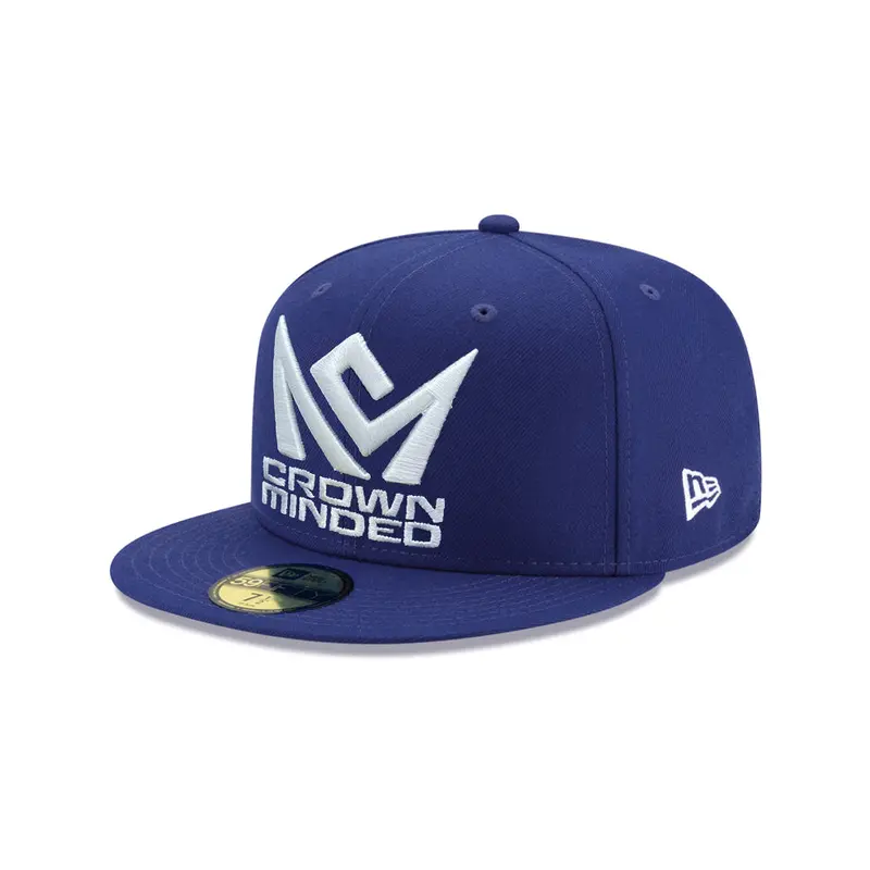 CrownMinded Royal Blue & White 59Fifty Fitted Cap
