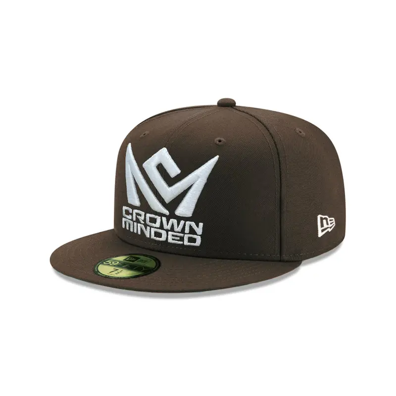 CrownMinded Walnut & White 59Fifty Fitted Baseball Cap