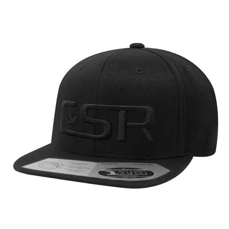 CSR Flexfit 110 Snapback Cap – Matte Black-on-Black Design
