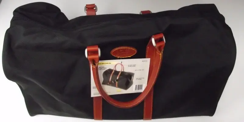 Custom Leathercraft 51112 Ballistic Nylon Duffel Bag – 22-Inch Travel or Work Carryall