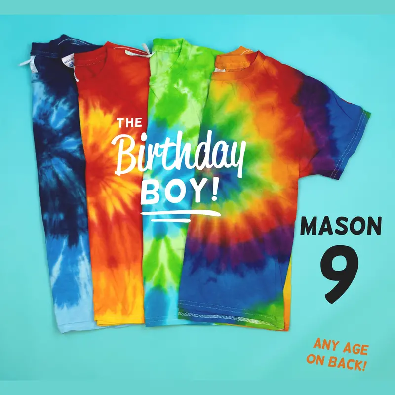 Customizable Birthday Boy Tee – Choose Any Age Number