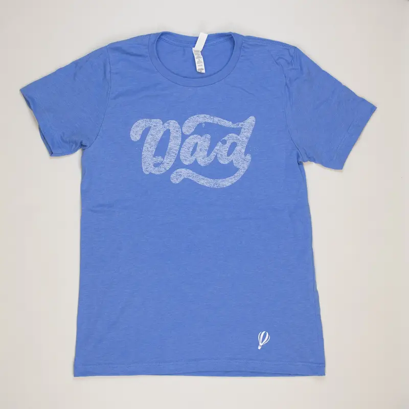 Dad Heather Blue Adult T-Shirt – S/M