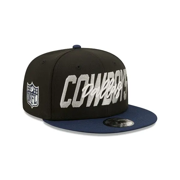 Dallas Cowboys 2022 NFL Draft Two-Tone Black/Navy 9Fifty Snapback Cap