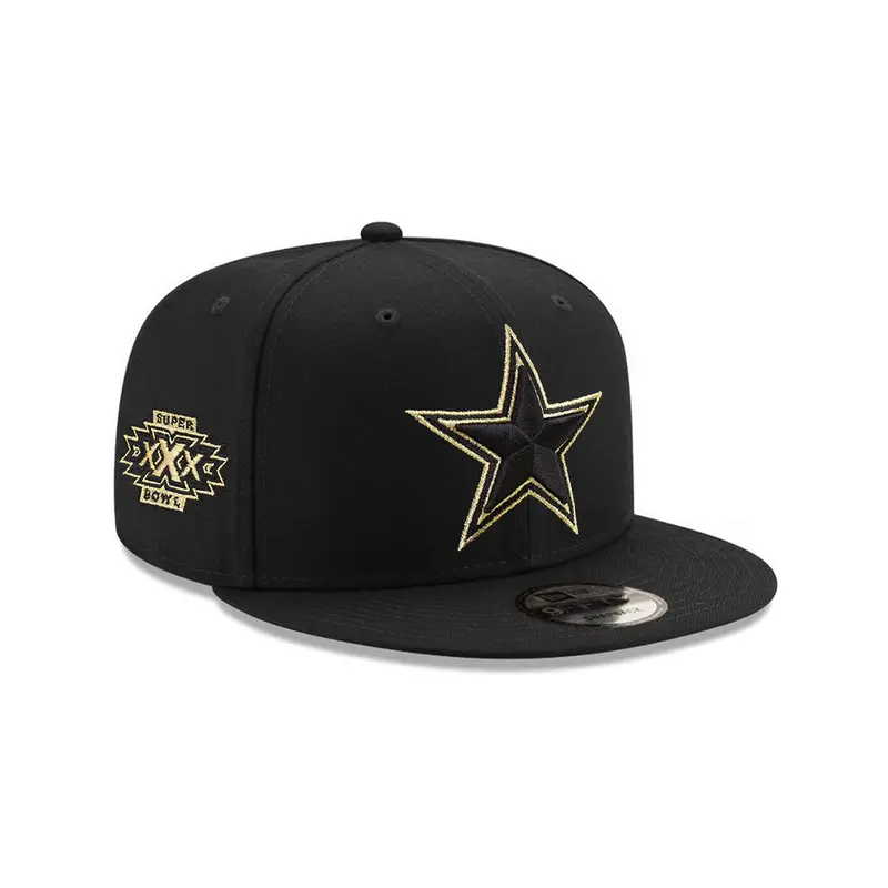 Dallas Cowboys Black & Metallic Gold Super Bowl XXX Snapback