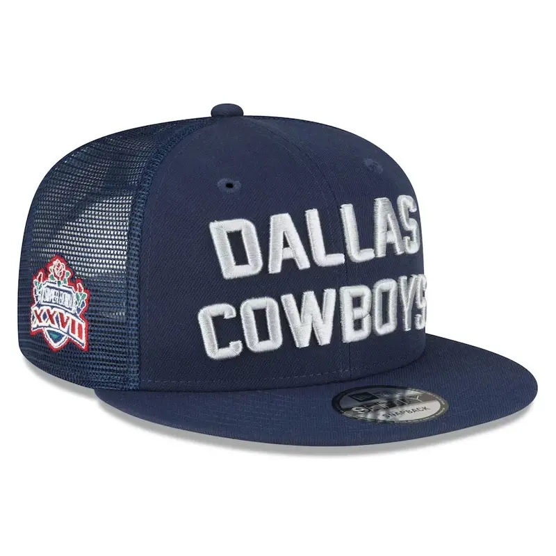 Dallas Cowboys Stacked Logo Trucker Cap – Super Bowl XXVII Edition – 9Fifty