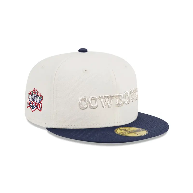 Dallas Cowboys Super Bowl XXVII Chrome Navy 2-Tone SP 59Fifty Fitted Cap