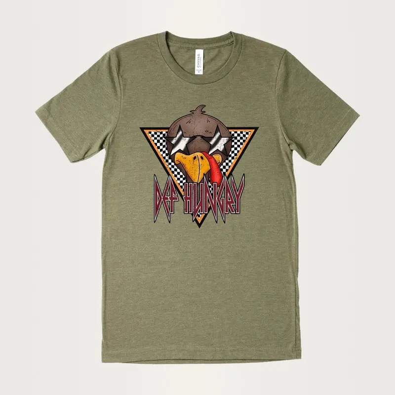 Def Hungry Olive Triblend Adult T-Shirt