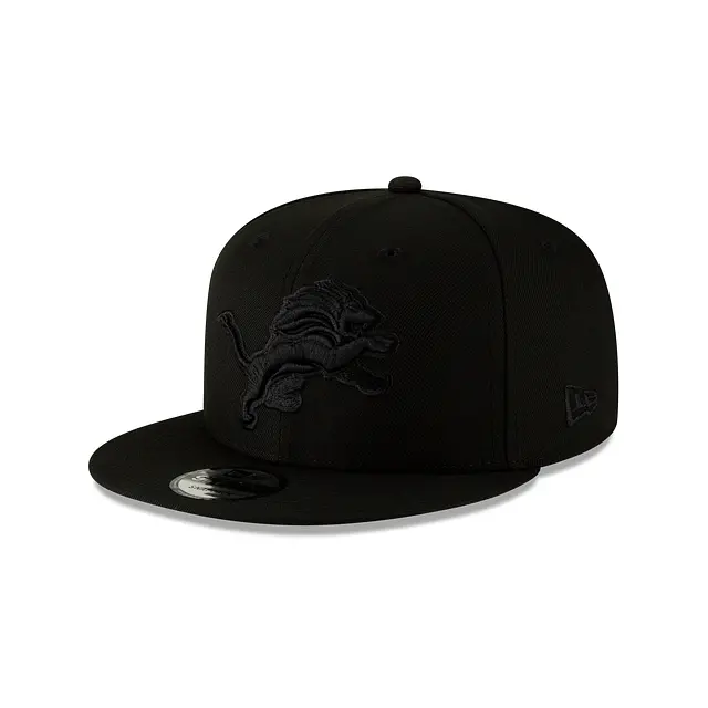 Detroit Lions Black-on-Black NFL Basic 9Fifty Snapback Cap