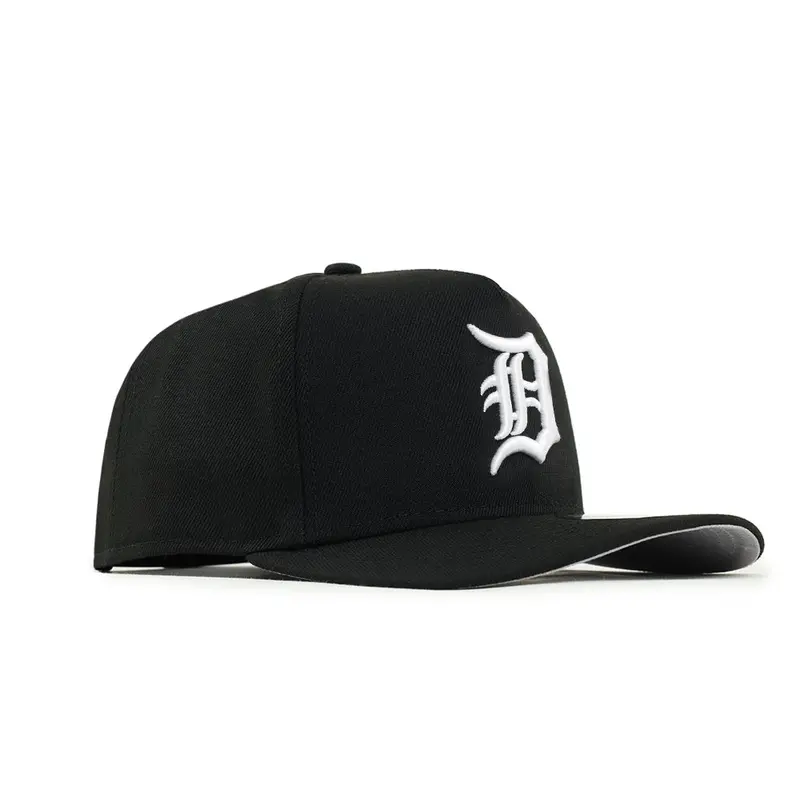 Detroit Tigers Black-and-White Contrast 9Fifty A-Frame Snapback