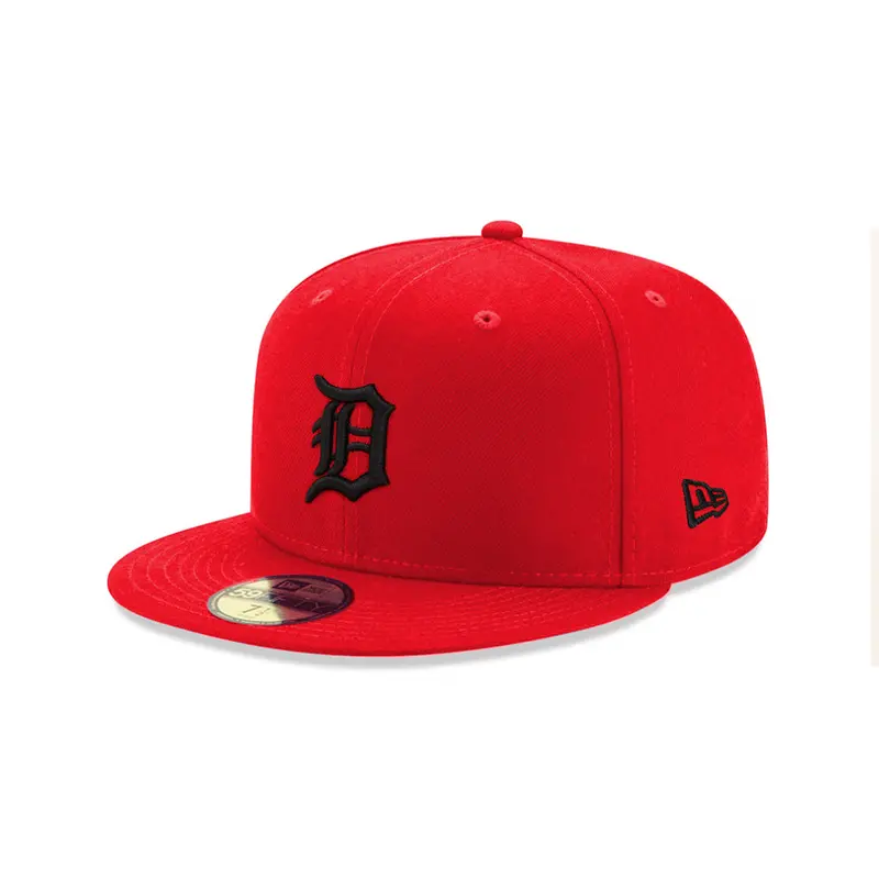 Detroit Tigers Vintage ‘D’ Logo Scarlet Red & Black 59Fifty Fitted Cap