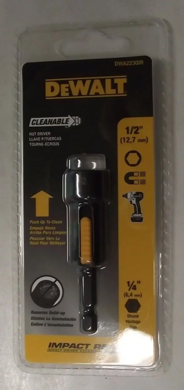 DEWALT 1/2-Inch Cleanable Nut Driver for Fast, Reusable Fastening