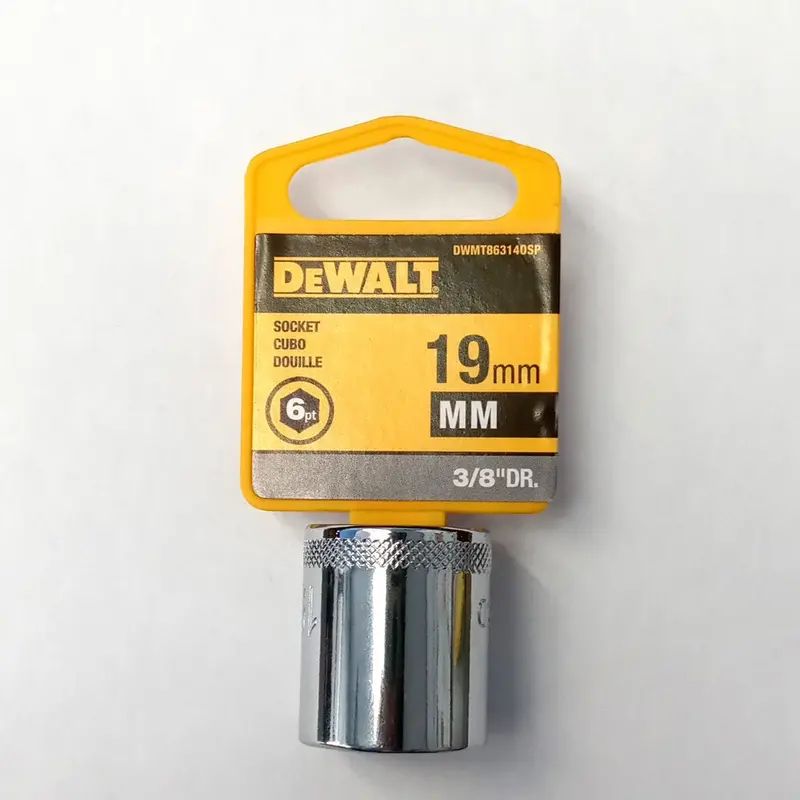 DeWalt 19mm Hex Socket – 6-Point, 3/8-Inch Drive (DWMT863140SP)