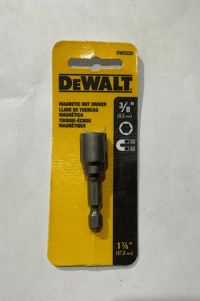 DEWALT 3/8-Inch Magnetic Nut Driver — High-Strength Magnet for Fastener Retention