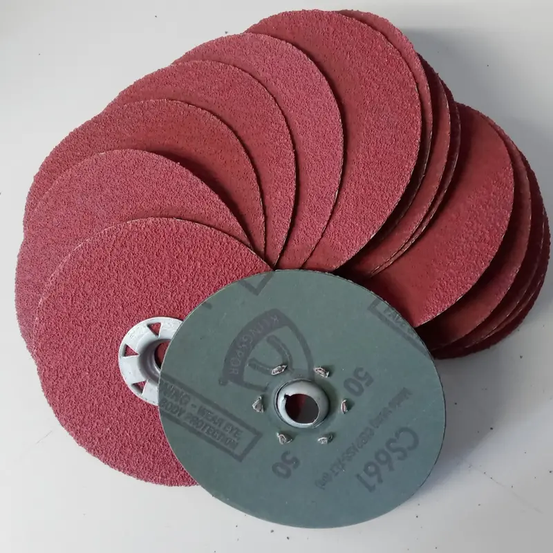 DEWALT AO Fiber Grinding Discs – 4.5-Inch, 50-Grit Metal & Stainless Steel Finishing, 15-Pack