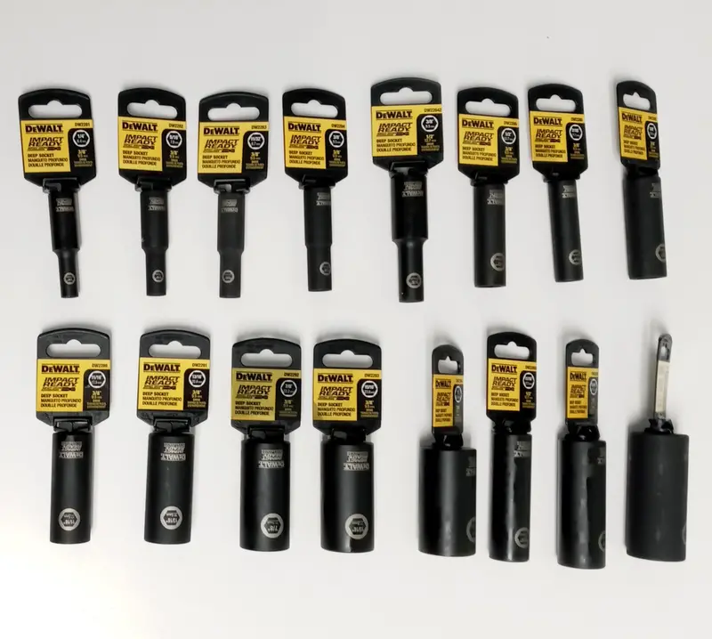 DEWALT DWMT73112 12-Piece 3/8″ Drive Impact-Ready Deep Socket Set