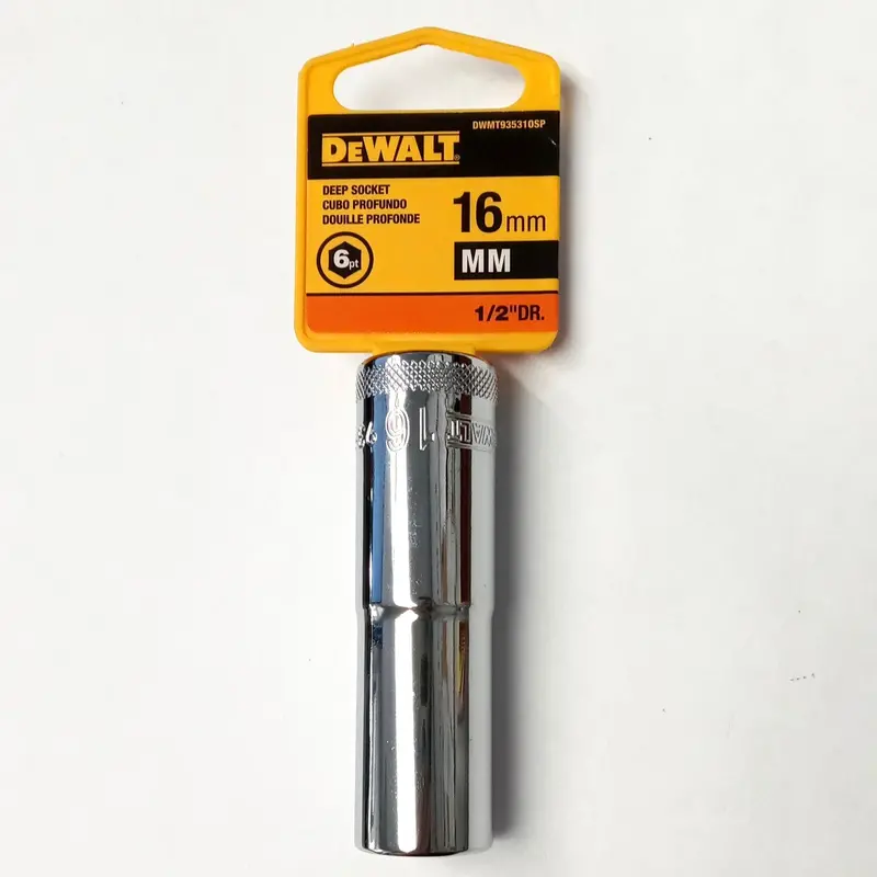 DeWALT DWMT935310SP — 16mm Deep 6-Point Socket for 1/2″ Drive