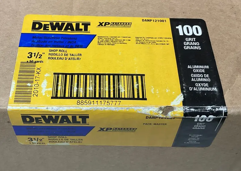 DeWALT XP Sanding Roll – 3-1/2″ x 50 Yards, 100 Grit, Smooth Blending & Prep