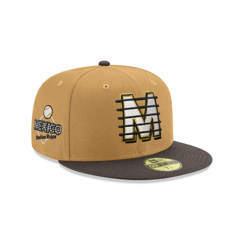 Diablos Rojos del México Alternate Logo Bronze and Gray Two-Tone 59Fifty Fitted Cap