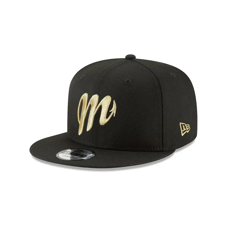 Diablos Rojos del México Black & Gold 9Fifty Snapback