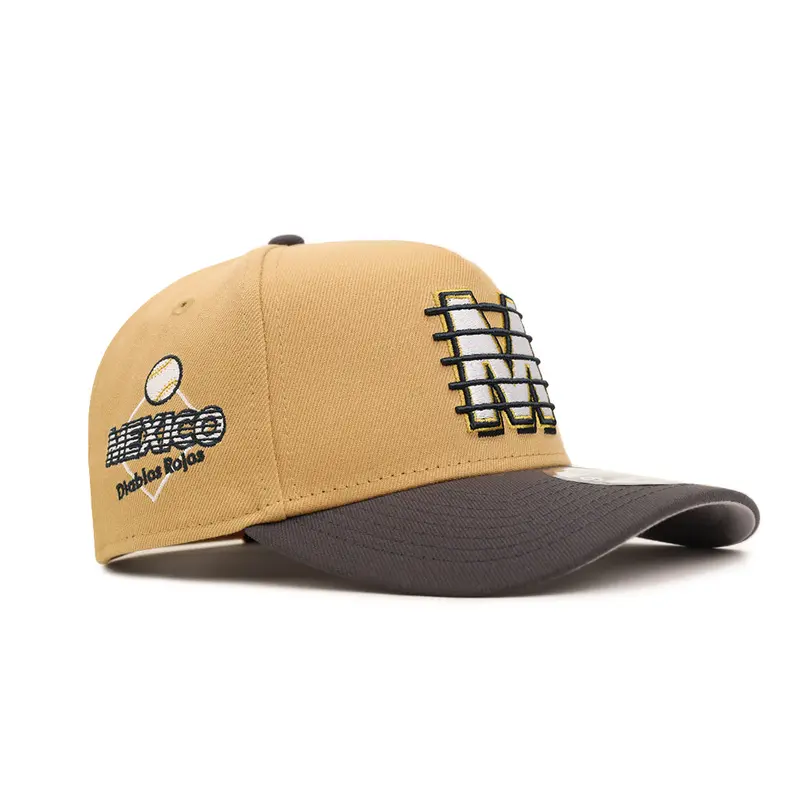 Diablos Rojos del México Bronze-Gray Two-Tone 9Forty A-Frame Snapback with Alternate Logo