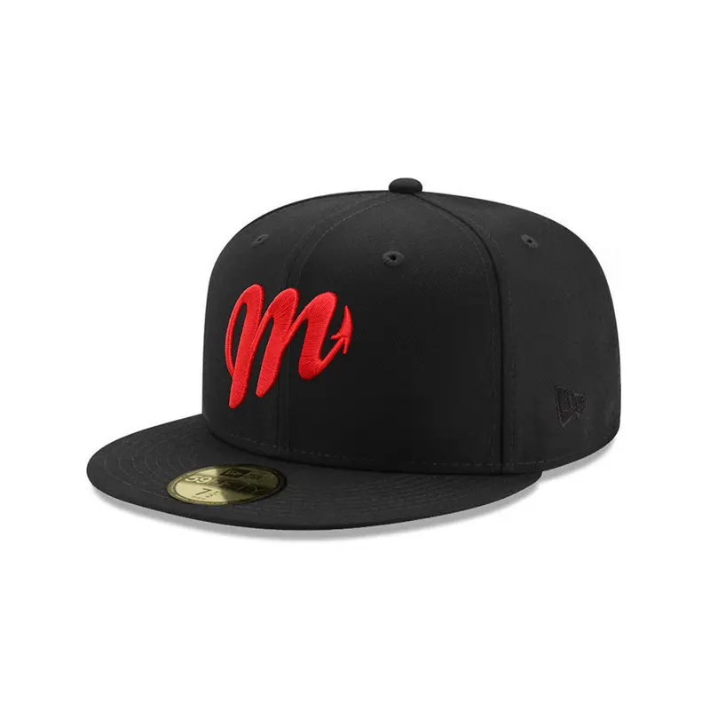 Diablos Rojos del México Red & Black Fitted Cap