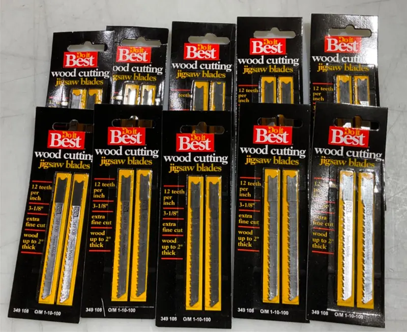 Do it Best Wood-Cutting Jigsaw Blades — 12 TPI, 10-Blade Pack × 2 (Model #349108, S-51)