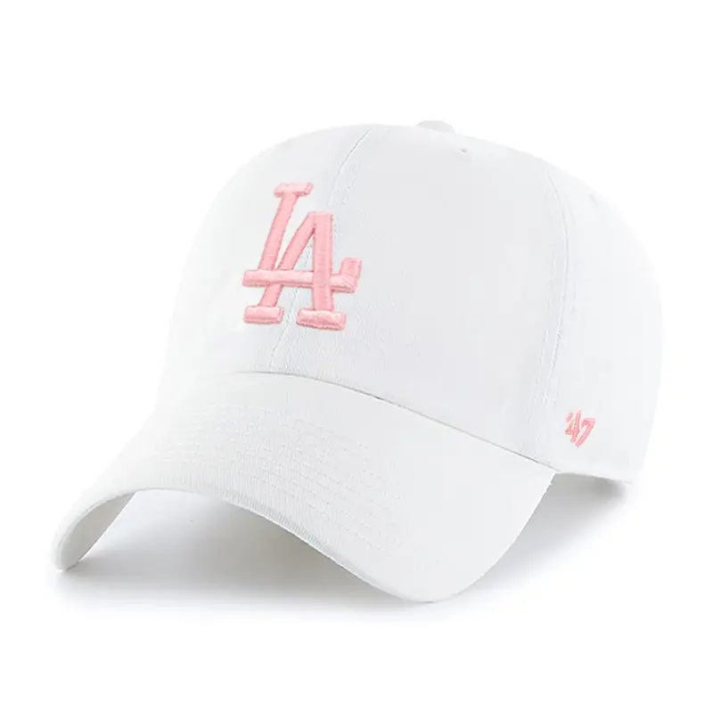 Dodgers White-on-Pink Clean Up Hat by ’47