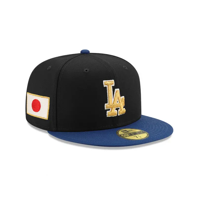 Dodgers x Japan Black-Blue Two-Tone 59Fifty Fitted Cap