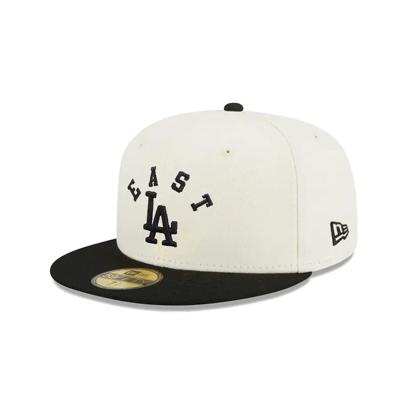 East LA Dodgers Chrome & Black Two-Tone 59Fifty Fitted Cap