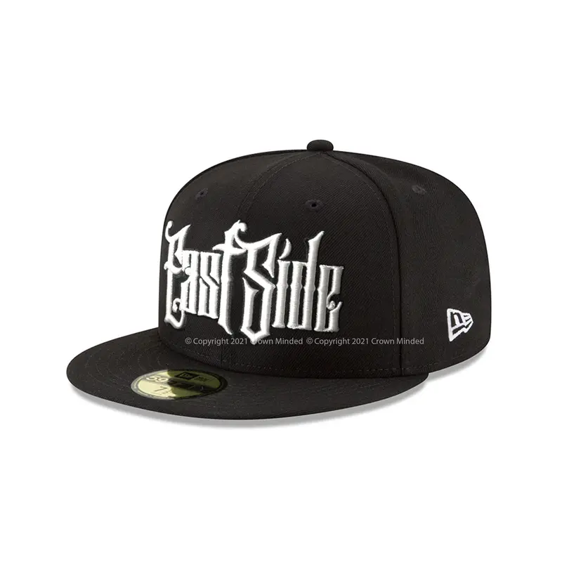 East Side Graffiti-Design Black-on-White 59Fifty Fitted Cap