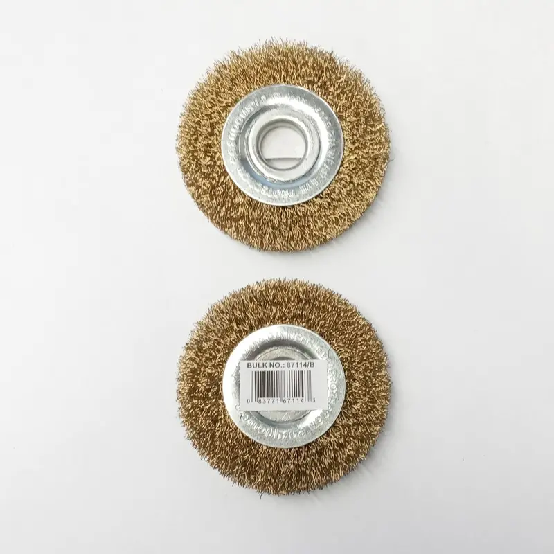 EasyPower 87114 Fine Wire Wheel Brush — 3″ Diameter, 1/2″ Arbor, 2-Pack