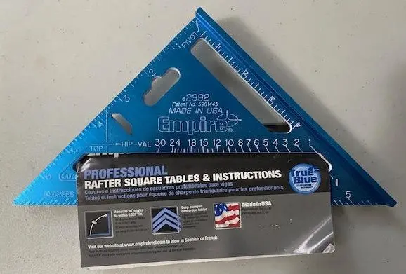 Empire 2992 7″ Professional Aluminum Rafter Square – Laser-Etched for Precision