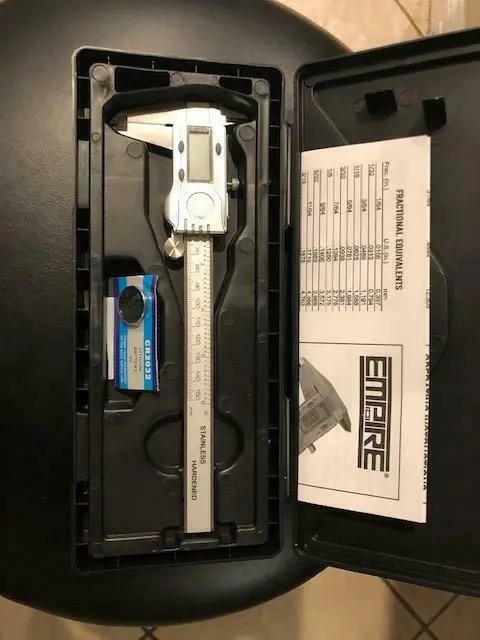 EMPIRE 6-Inch Digital Caliper – LCD Display with Inch/MM Toggle