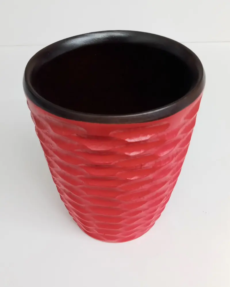 Enrico 3140MH1280 Honeycomb-Textured Utensil Holder – Food-Safe, Vase-Style, 6″ x 7″
