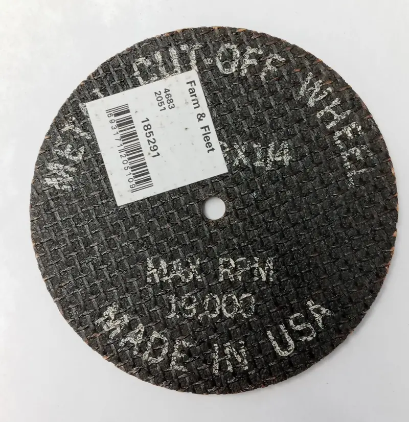 Farm & Fleet 4″ x 1/8″ Heavy-Duty Cut-Off Wheel – 1/4″ Arbor, USA-Made