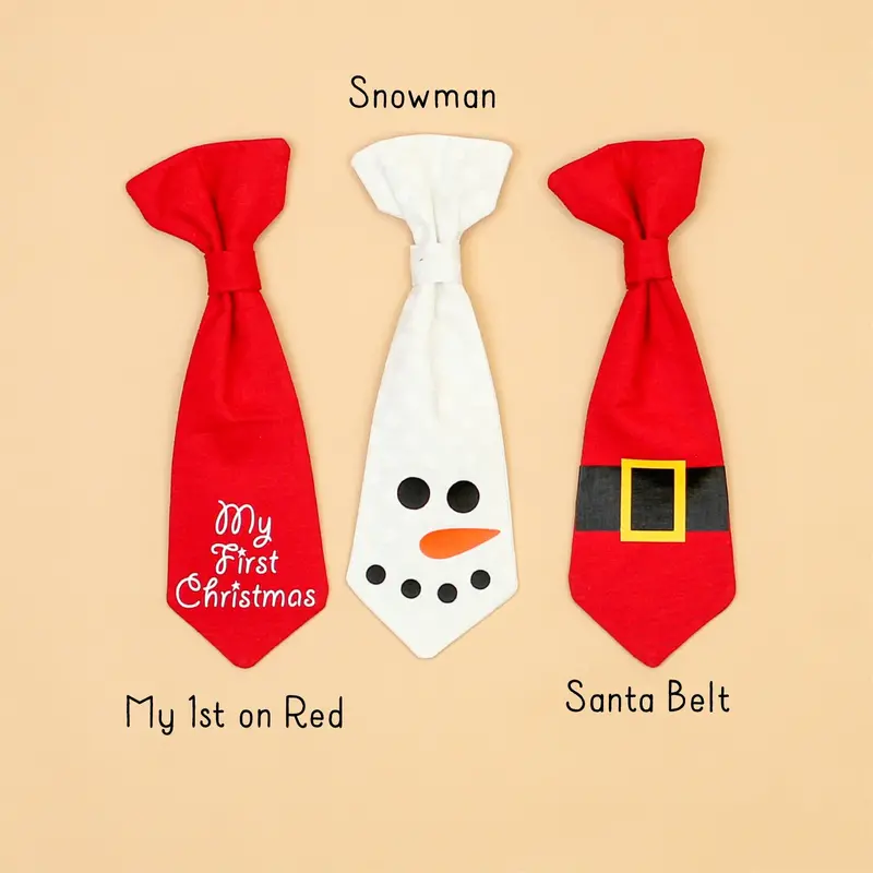 Festive Holiday Snap-On Necktie