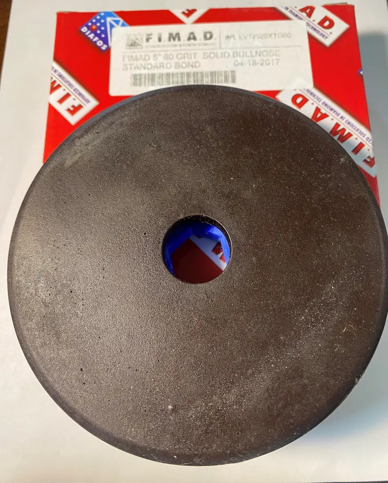Fimad 6586 5″ Bullnose Grinding Wheel – 60 Grit Standard Bond LV1252XTG60