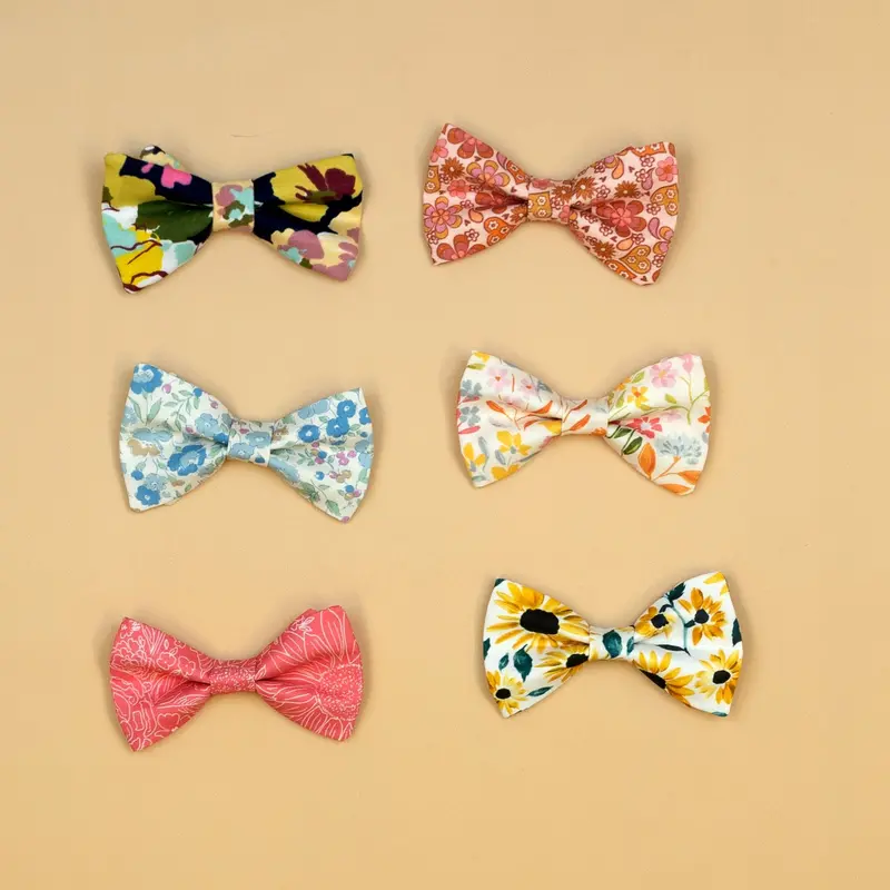 Floral Snap-On Bow Tie Accessory for Toddlers