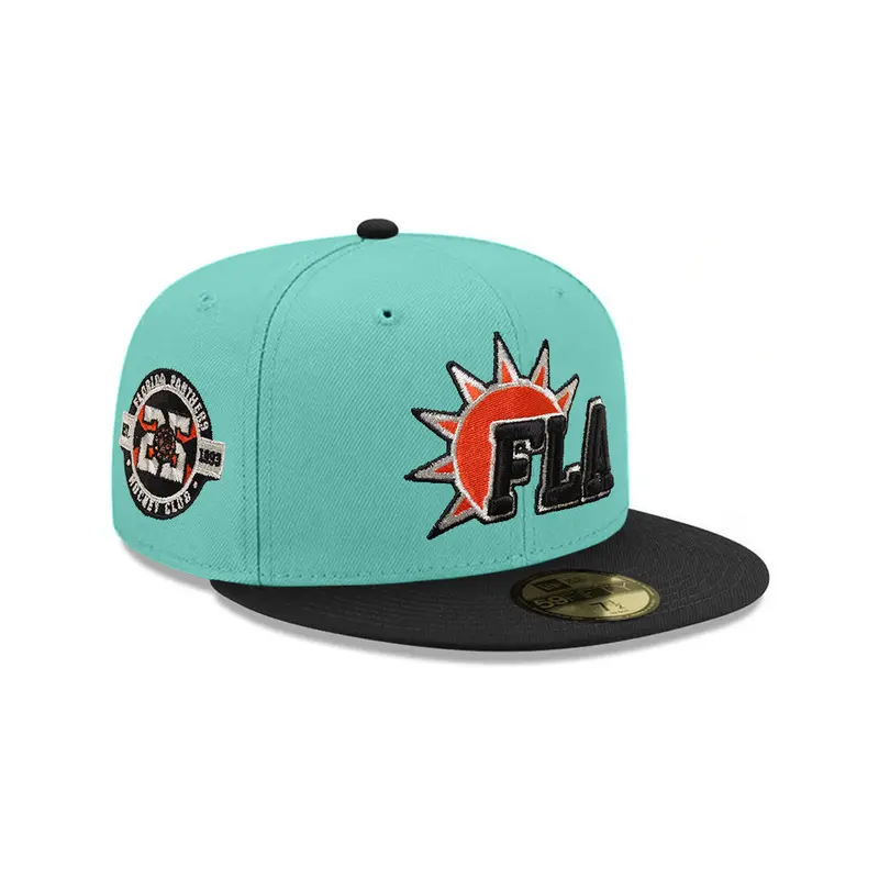 Florida Panthers 25th Anniversary Mint-and-Black Cap – SP NHL 59Fifty Fitted
