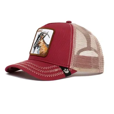 G.O.A.T. Red Animal Farm Snapback Trucker Hat