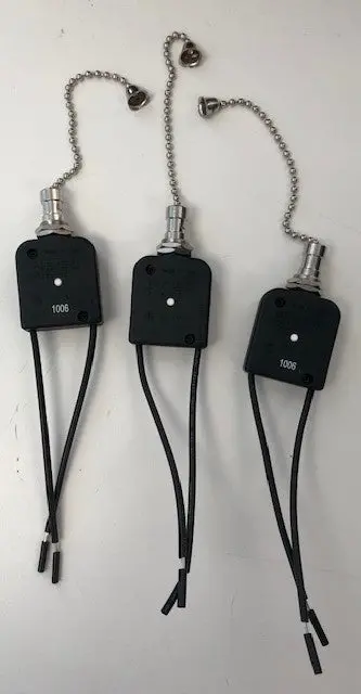 Gardner Bender Pull Chain Switch – For Ceiling Fans & Lights, 3-Pack (Model 7800005-1)