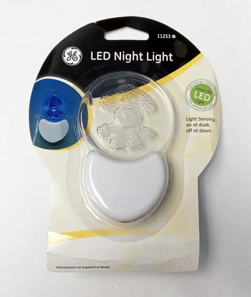 GE 11253 LED Night Light with Puppy Design and Automatic Light Sensing