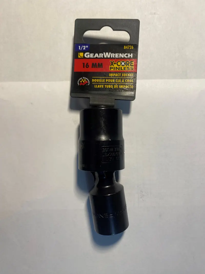 Gearwrench 1/2″ Drive 16mm X-Core™ Pinless Impact Socket – Metric 6-Point
