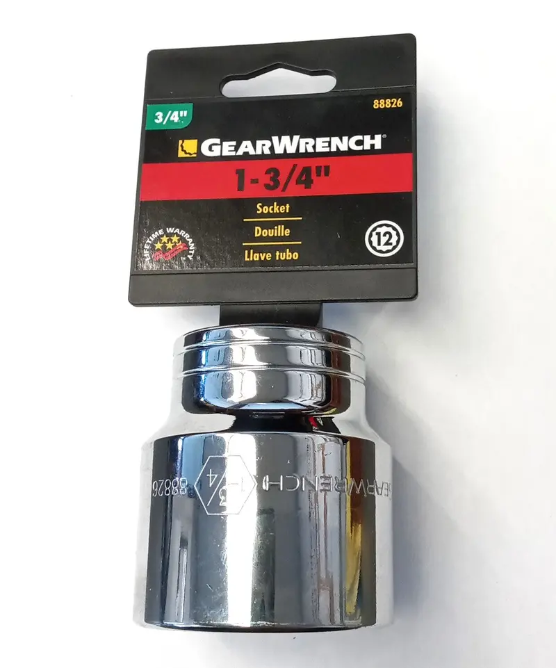 GearWrench 3/4-Inch Drive 1-3/4-Inch 12-Point Socket (Model 88826)