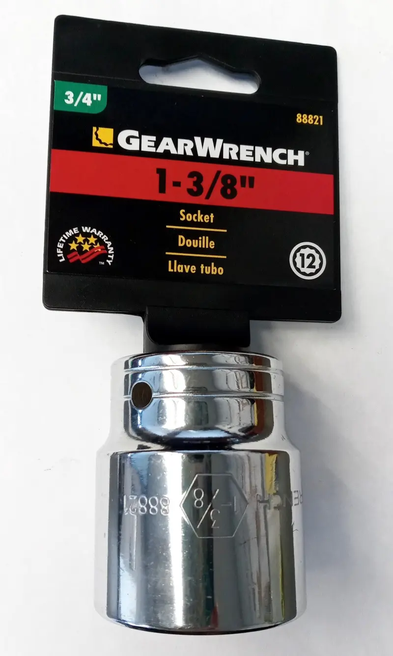 GearWrench 3/4-Inch Drive 1-3/8-Inch 12-Point Socket (Model 88821)