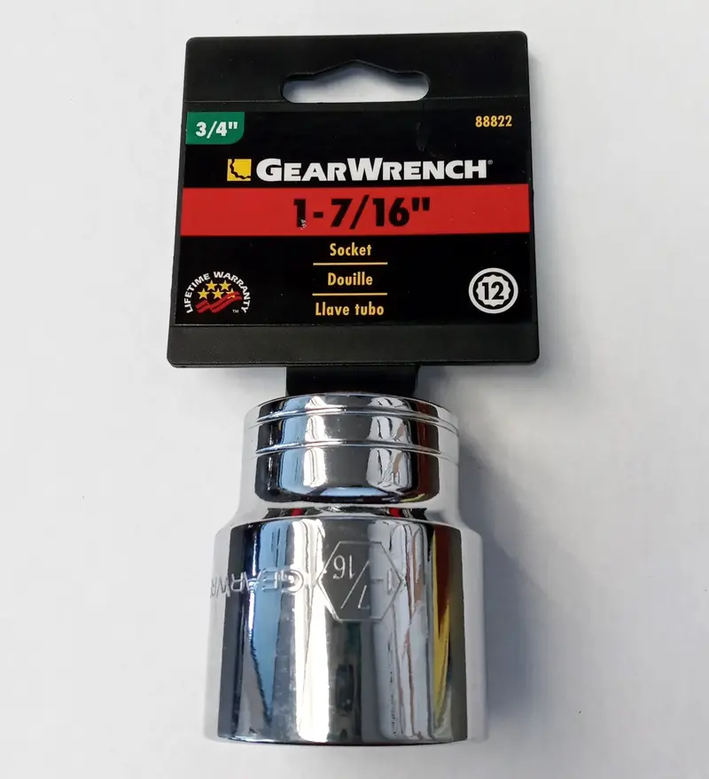 GearWrench 3/4-Inch Drive 1-7/16-Inch 12-Point Socket (Model 88822)