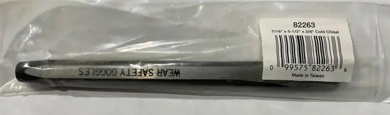 GearWrench 7/16″ x 5-1/2″ Cold Chisel – For Masonry and Metal Work, USA Forged