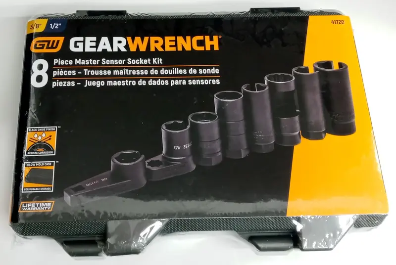 GearWrench 8-Piece Sensor & Sending Unit Socket Kit – Precision Fit for Tight Spaces