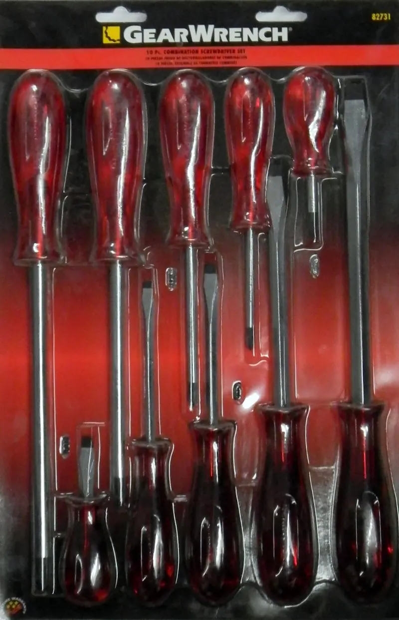 GearWrench 82731 10-Piece Slotted & Phillips Screwdriver Set