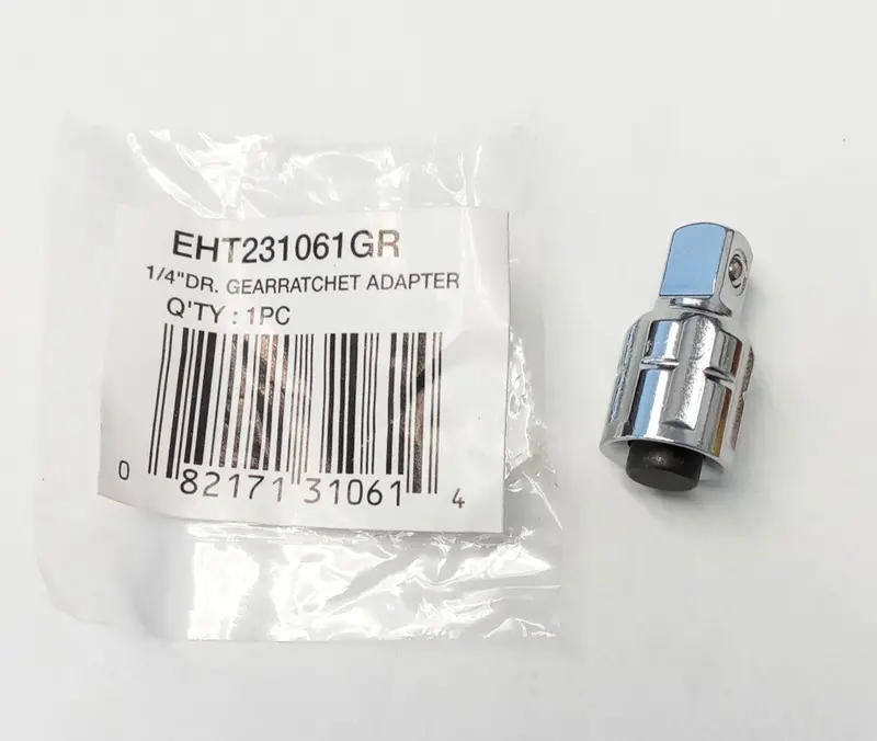GearWrench EHT231061GR 1/4-Inch Drive Pass-Thru Ratchet Adapter with Gear Mechanism
